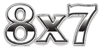 8x7 logo